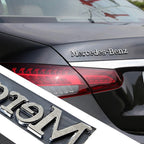 1pcs 3D ABS Car Badge Rear Trunk Body Sticker Emblem Decoration For Mercedes Benz AMG W108 W124 W126 W140 W205 W201