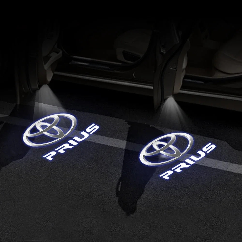 Night Light sticker For Toyota Led Car Door Welcome Lamp Laser Projector Logo Camry Corolla Prius RAV4 Land Cruiser Prado Tundra