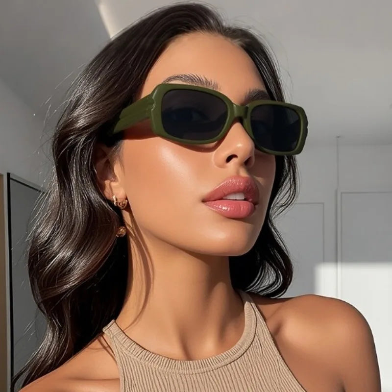 Gafas de Sol Cuadradas de Gran Tamaño, Marca de Lujo, Diseño Moderno, para Hombre y Mujer, Tendencia Retro, para Conducir al Aire Libre, Protección UV400