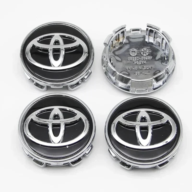 4Pcs 57/62mm Car Wheel Center Hub Caps For Toyota Rav4 Aygo Yaris Corolla Camry Car Tire Center Decoration Stickers Accessories