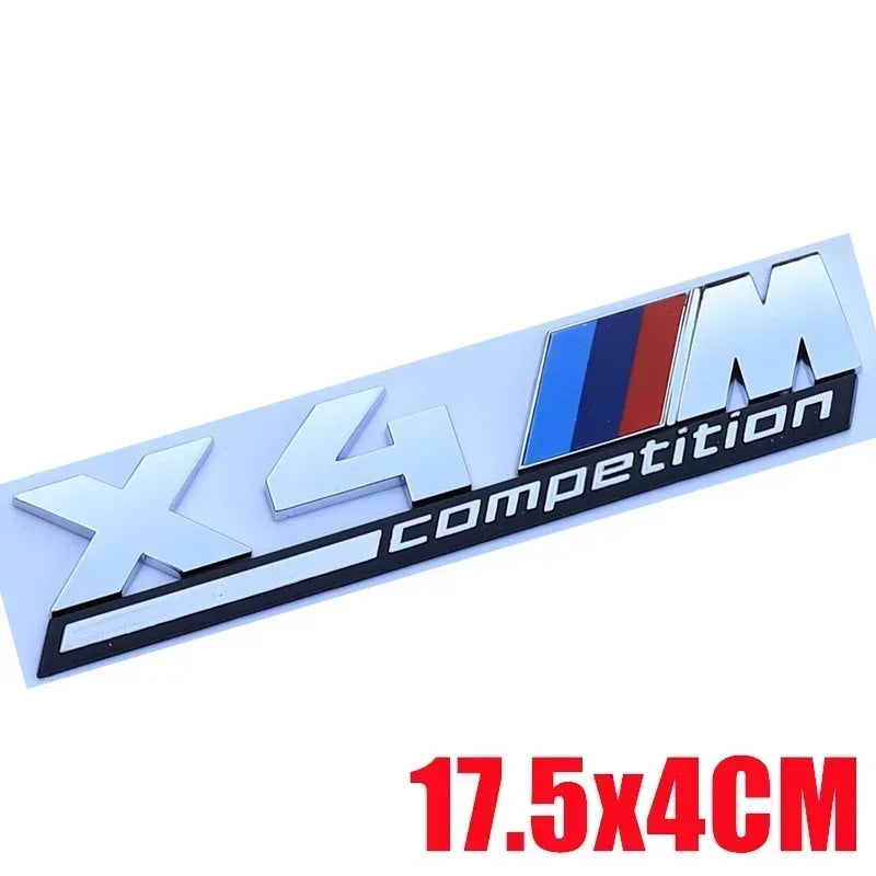 1PCS Car Stickers Car Trunk Sticker Car Badge For BMW X3 X4 F25 F26 G01 G02 X5 G05 X6 F15 F16 E70 E71 M Competition