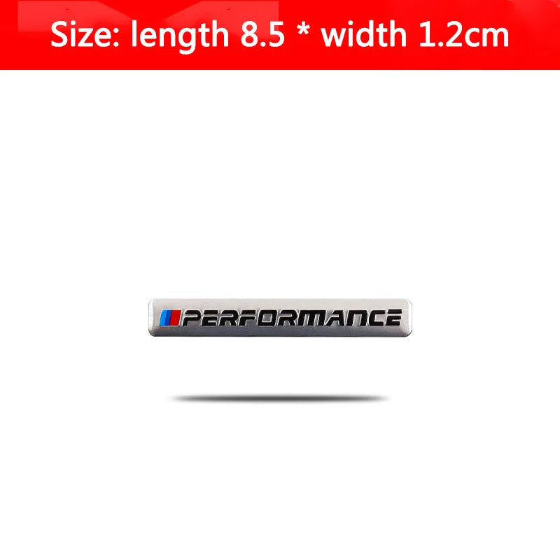 3D Aluminum Car Styling Sticker Body Trunk Decoration Decal Emblem For BMW M Sports Performance E46 E90 E60 F20 X1 X2 X3 F10 F30