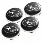 For Subaru ASCENT BRZ FORESTER IMPREZA XV WRC WRX LEGACY OUTBACK STI 4pcs 60mm Car Wheel Center Covers Tire Hub Caps Decoration