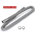60cm - 300cm Air Diesel Parking Heater Stainless Steel Exhaust Pipe Tube Gas Vent Hose Car Truck VAN With 24mm Bore Car Muffler