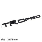 3D Trd Pro Bro Badge Emblem Car Stickers For Toyota Tundra Car Label Rear Trunk Decal Auto rear tail logo body sticker