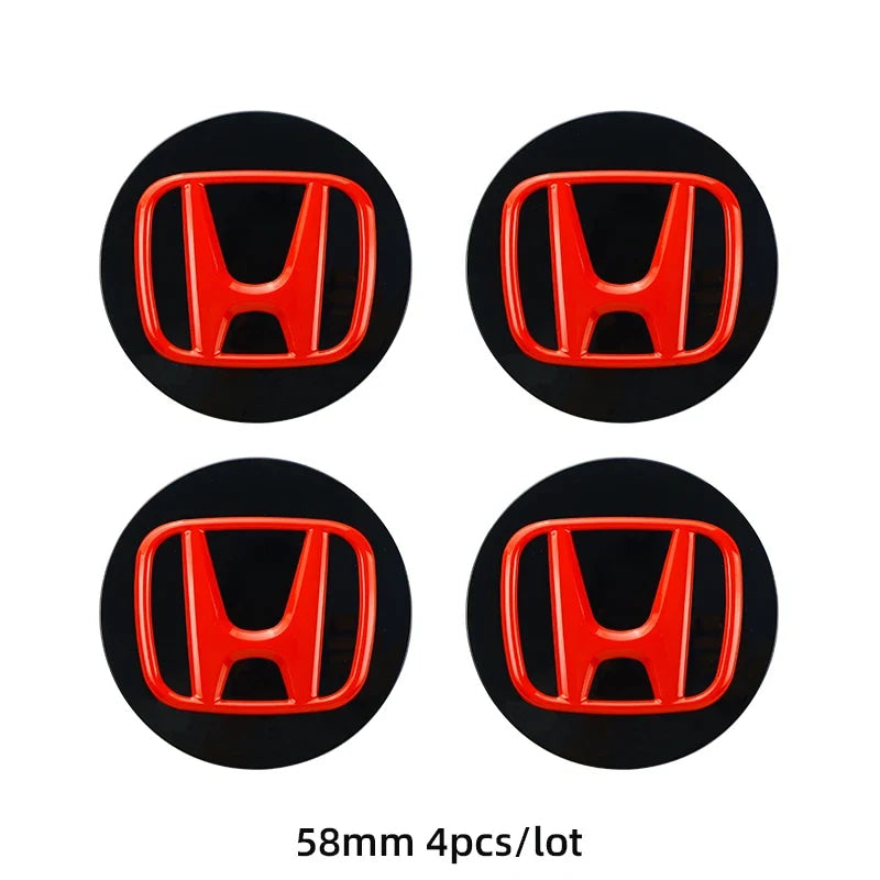 ABS Wheel Center Cap Wheels Tyre Car Wheel Center Cap Set Vehicles Cover For Honda Civic Fit Jazz Accord Pilot CRV Odyssey