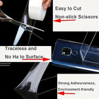 Nano cinta adhesiva de doble cara Extra fuerte, transparente, sin rastro, reutilizable, impermeable, para el hogar, 5m/3/2m/1m