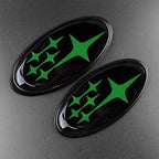 Acrylic Car Front Hood Logo Emblem Rear Trunk Badge Sticker for Subaru Impreza BRZ WRX STI Legacy Outback Ascent XV Accessories