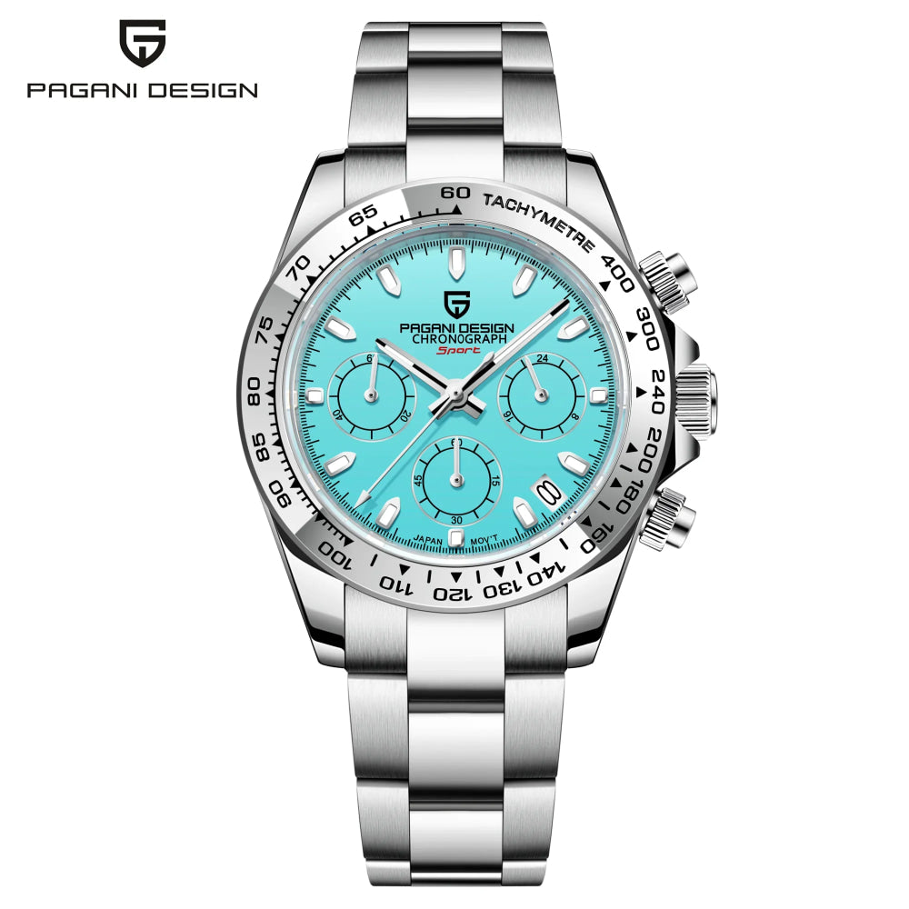 2026 Pagani Design PD1727 Night Light Men's Watch Sapphire Glass Stainless Steel Waterproof Relief  relogio masculino watches