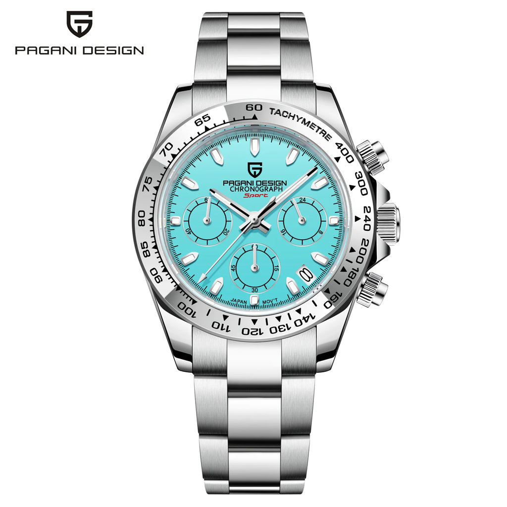2026 Pagani Design PD1727 Night Light Men's Watch Sapphire Glass Stainless Steel Waterproof Relief  relogio masculino watches