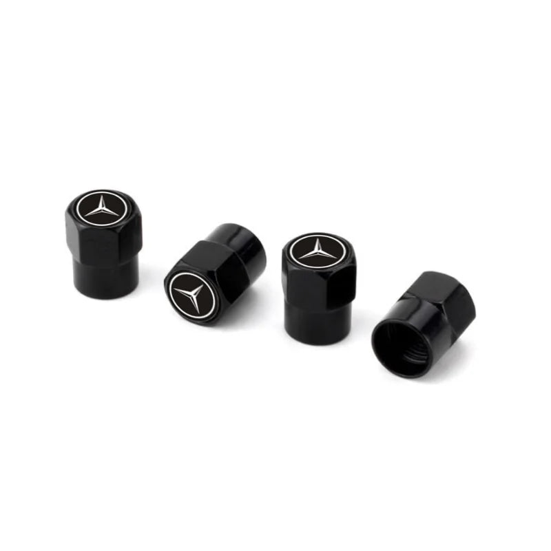 Car Tire Valve caps Emblem metal sticker For Mercedes Benz W203 W204 W168 GLC GLE CLA accessories Interior Mouldings YZQMM-BENC