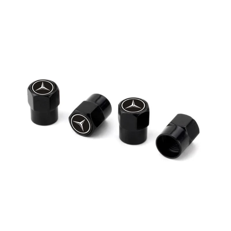 Car Tire Valve caps Emblem metal sticker For Mercedes Benz W203 W204 W168 GLC GLE CLA accessories Interior Mouldings YZQMM-BENC