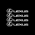 4Pcs Car vinyl Styling Door Handle Decor Stickers Decals Accessories For Lexus LS LC IS350 ES300h ES300 IS220d NX350h RX CT200h