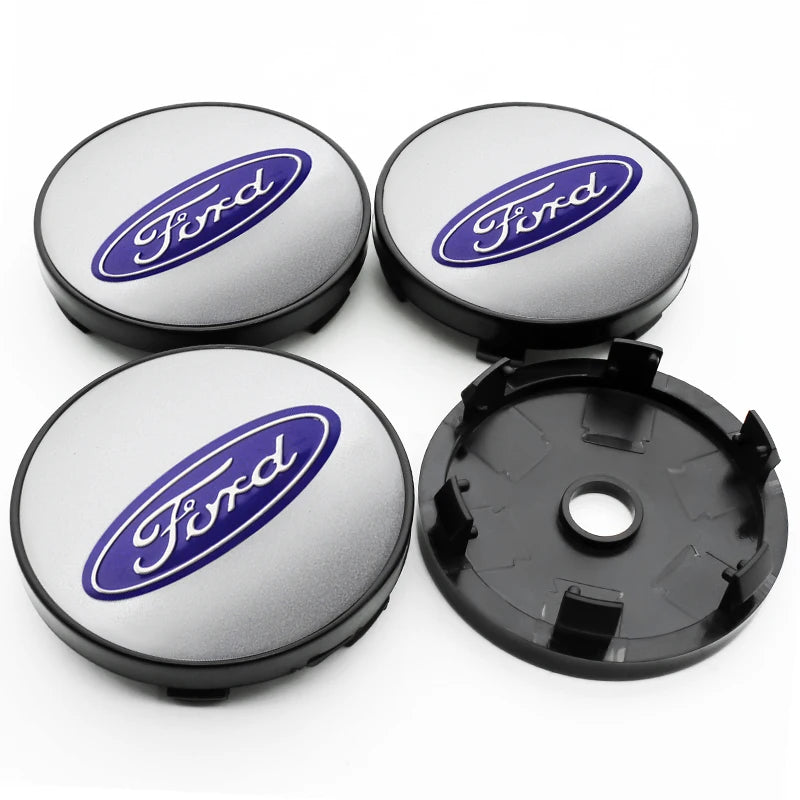 4Pcs 56mm 60mm 54mm Car Wheel Center Hub Cap Rim Cover Stickers For Ford Focus Mondeo Edge Ecosport Ranger Fiesta Fusion Kuga