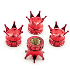 4PCS Crown Style Tire Valve Stem Caps, Air Caps Cover, Aluminum Alloy Dustproof And Waterproof Valve Caps Cover For All Toyota