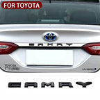 NEW ABS Glossy Black Silver Car Body Trunk Emblem Sticker For  Toyota CAMRY Badge Auto Rear Letter Decal Exterior Accessories