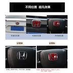 For Honda Civic Accord City H-Sticker Interior Modification CRV Jade Fit Acrylic Car Steering Wheel Emblem Odyssey Hybrid