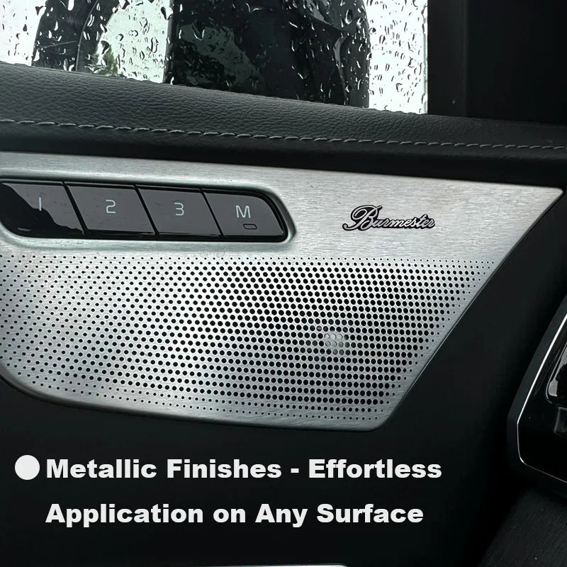 Chevrolet 3D Aluminum Car Audio Stickers Fit For Silverado Impala Malibu Equinox Cruze Camaro Tahoe/Suburban Blazer Spark Aveo