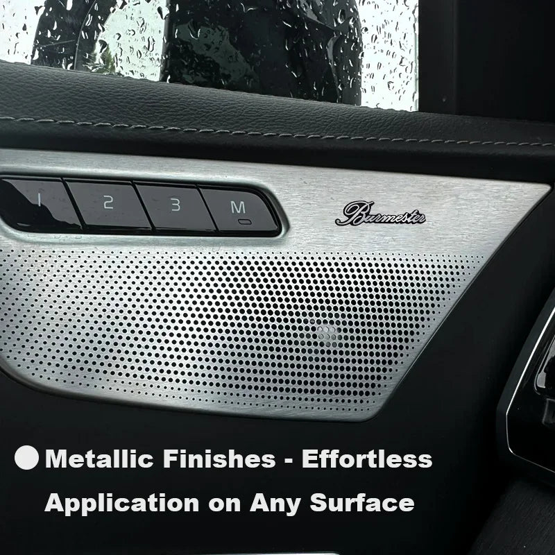 Chevrolet 3D Aluminum Car Audio Stickers Fit For Silverado Impala Malibu Equinox Cruze Camaro Tahoe/Suburban Blazer Spark Aveo