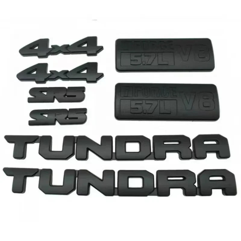 8pcs for Toyota TUNDRA covered vehicle label Tundra pickup truck SRS 4X4 V8 5.7 limited off-road modified vehicle label sticker