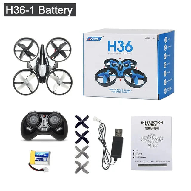Mini Dron H36 de 6 ejes sin cabeza, Dron FPV de bolsillo con Control remoto, helicóptero, avión, RC, cuadricóptero, juguetes, regalo de Navidad para niños