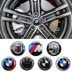 4Pc 56mm 60mm 65mm Car Wheel Center Hub Cap Rim Cover Stickers For BMW E36 E39 E46 E60 E90 E90 F01 F10 F30 G01 G20 G21 G30 G11 M