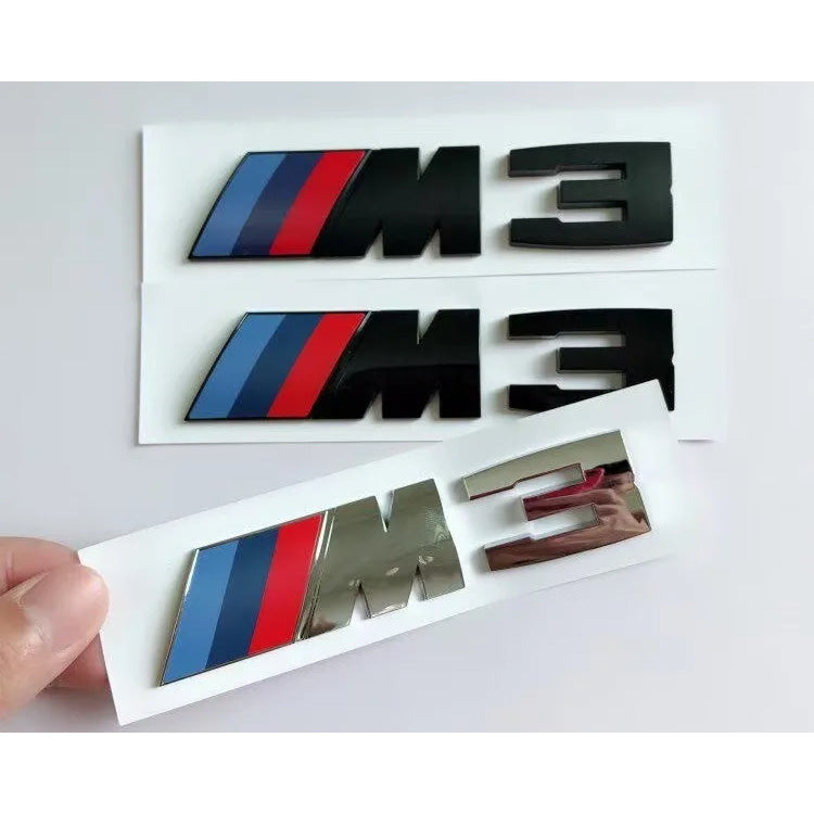 Suitable For BMW Group M3 Emblem Standard Trunk Tail Standard ABS Logo Sticker For BMW E30 E46 E36 E90/E92/E93 F80 GTS CRT CSL