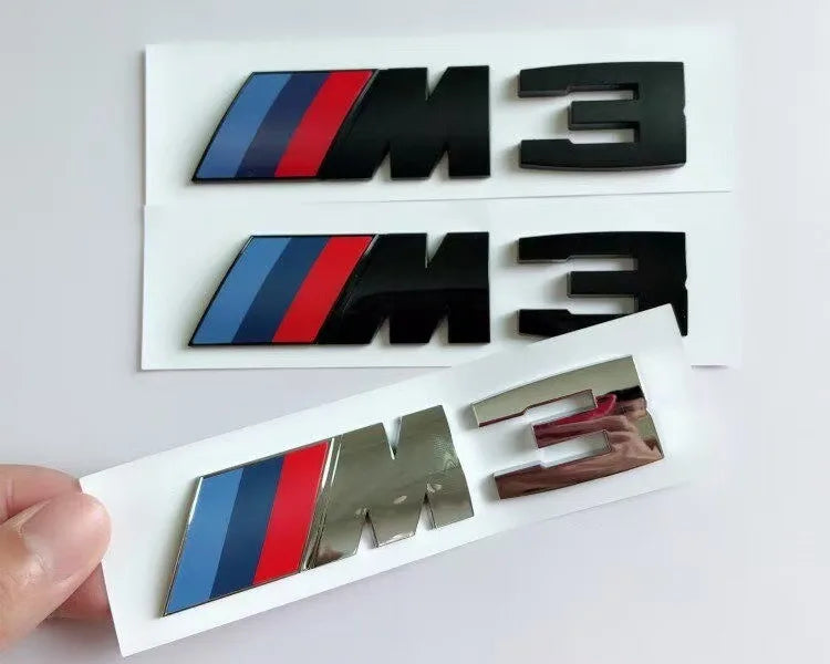 Suitable For BMW Group M3 Emblem Standard Trunk Tail Standard ABS Logo Sticker For BMW E30 E46 E36 E90/E92/E93 F80 GTS CRT CSL