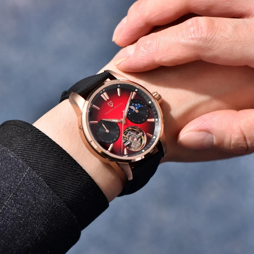 Pagani Design New Men's Automatic Mechanical Watch Tourbillon Clock Sapphire Stainless Steel Men's Military Watch