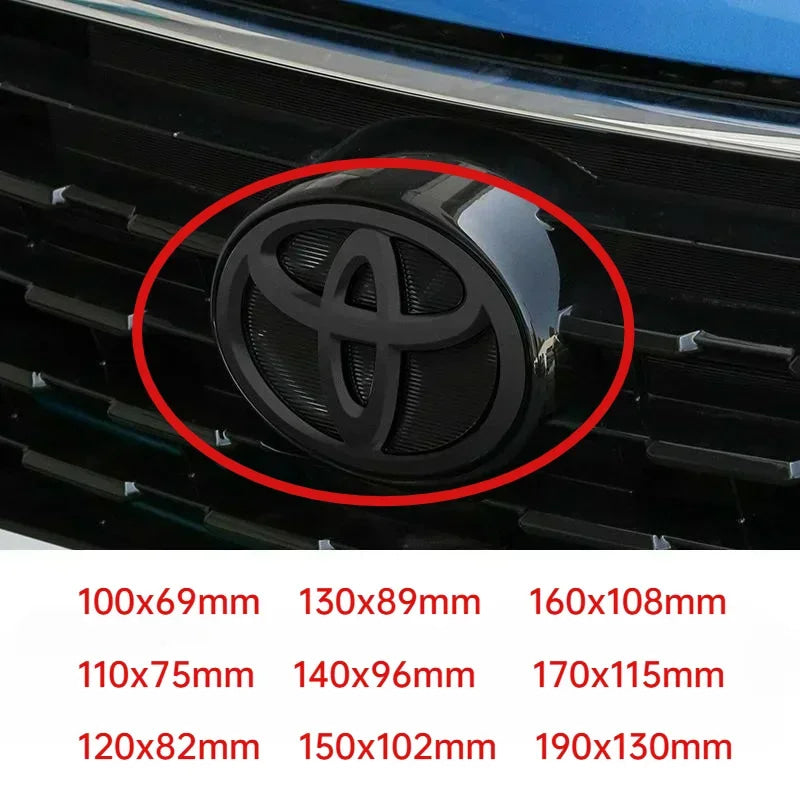 For Toyota RAV4 Camry Corolla Levin Yaris Reiz Vios Highlander CHR prius aygo hrv ABS Car front grille trunk suitcase Logo