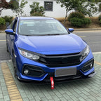 For Honda Civic 10th FK7 Hatchback SI 2&4 Door 2016-2021 3Pcs GR STYLE Car Front Bumper Lip Spoiler Diffuser Body Kits