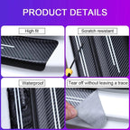 Carbon Fiber Car Stickers Door Sill Protector Bumper Protection Tape for Chevrolet SS Sport Cruze Camaro Captiva Aveo Lacetti