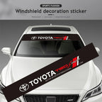 Car Front and Rear Windshield Reflective Stickers Car Styling For Toyota Hilux Aygo Yaris Ractis Corolla Camry CHR Auris Tacoma
