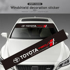Car Front and Rear Windshield Reflective Stickers Car Styling For Toyota Hilux Aygo Yaris Ractis Corolla Camry CHR Auris Tacoma