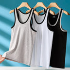 Men's Four Seasons Cotton Joker Vest White Black Color Basic Vest Fit Sports Fitness T-shirt Summer Bodybuilding Gym Tank Tops