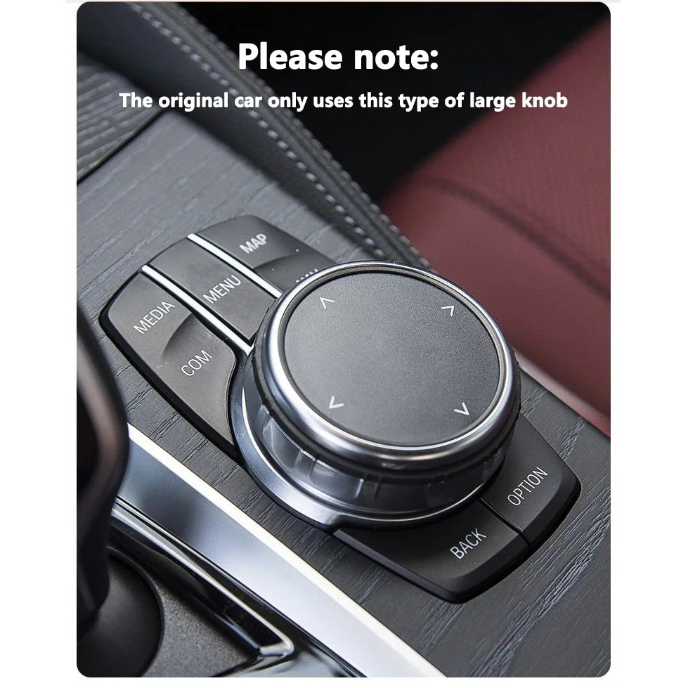 4.5CM 4.8CM Carbon Fibre Car Center Console Knob Stickers Decoration Accessories For BMW 1 2 3 4 5 6 Series GT Z4 X3 X4 X5 X6 X7
