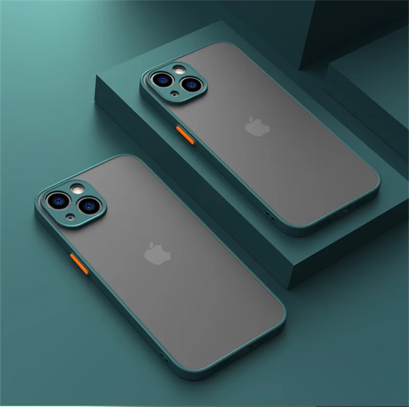 Jingjia armadura parachoques funda a prueba de golpes para iPhone 15 11 12 13 Mini 14 Pro XR X Xs Max 7 8 Plus SE 2020 funda dura de silicona Capa