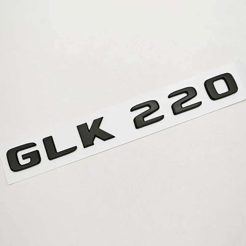 3D ABS Car Logo 4 Matic GLK220 GLK300 GLK350 Emblem Letters Sticker Rear Trunk Badge for GLK W204 X204 GLK220 GLK300 GLK350