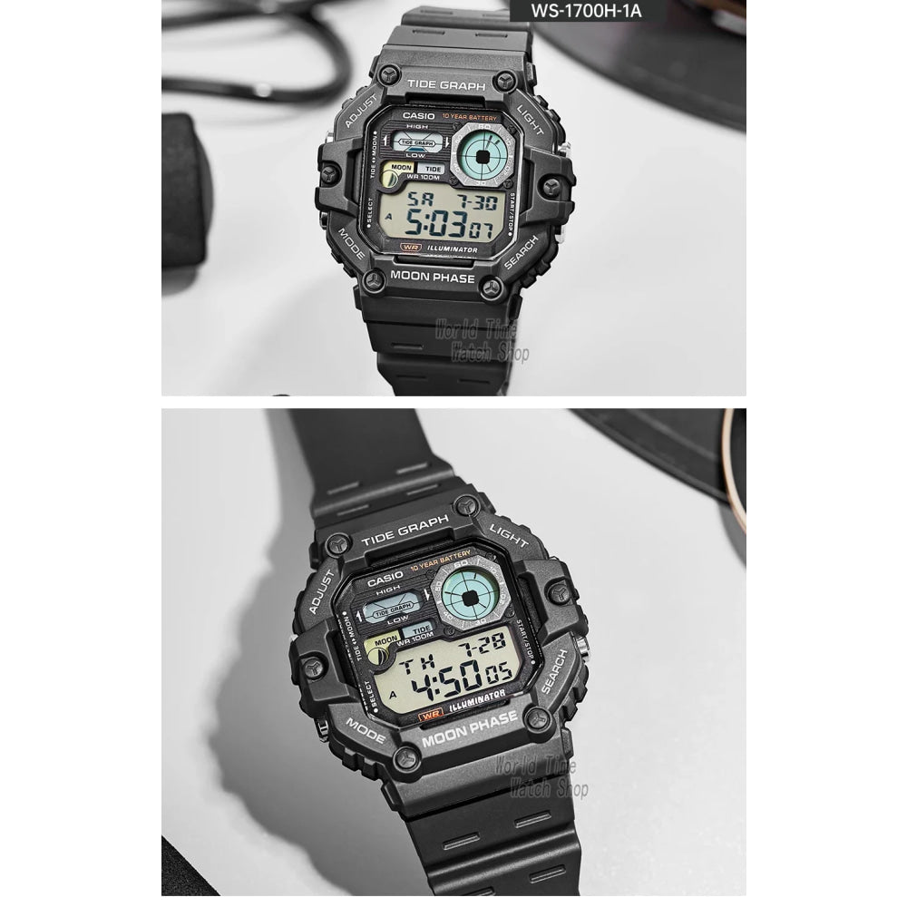Casio Men's Watch Fashion Sports Outdoor Wristwatch Active Lifestyle Timepiece Casual Design WS-1700H series