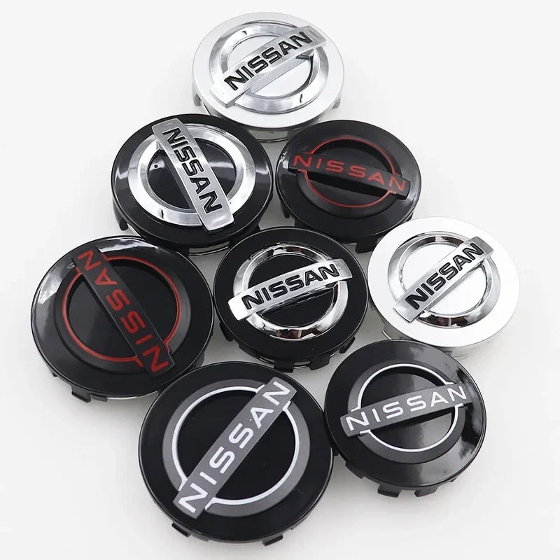 54mm/63mm New Car Wheel Center Hub Caps Rim Modified Covers for Nissan Teana Tiida Sentra X Trail T32 Qashqai J10 J11 Leaf Juke