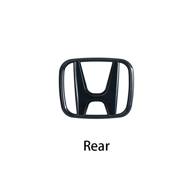 3D ABS Car Emblem Front Head Grill Hood Bonnet Emblem Rear Tail Bumper For Honda Civic 2006-2015 8th 9th 9.5th generation Civic
