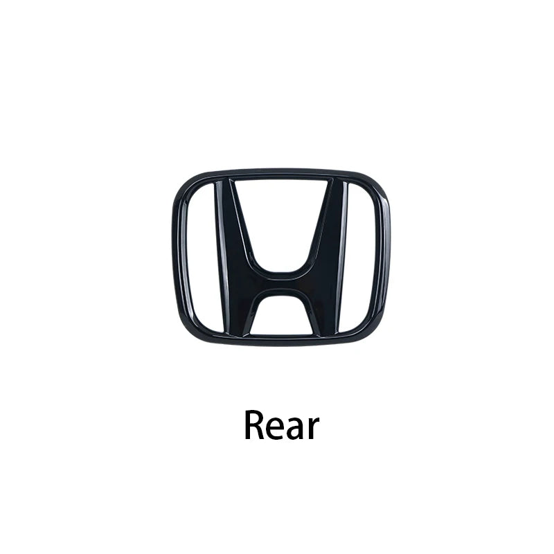 3D ABS Car Emblem Front Head Grill Hood Bonnet Emblem Rear Tail Bumper For Honda Civic 2006-2015 8th 9th 9.5th generation Civic