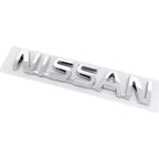 ABS Car Rear Trunk Letters Logo Badge Emblem Sticker For Nissan Qashqai Juke Pulsar Sentra Altima Patrol Micra Rogue Almera