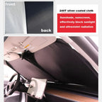 For Tesla Model 3 Y X S Car Front Windshield Sunscreen Window Sunscreen Visor Sun Shade Blocks UV Rays Protection Parasol Coche