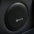 4Pcs Aluminum 3D Speaker Audio Emblem Sticker Decals For BMW M 3 4 5 7‑Series F10 F30 G20 G22 G23 G26 G30 G32 X1