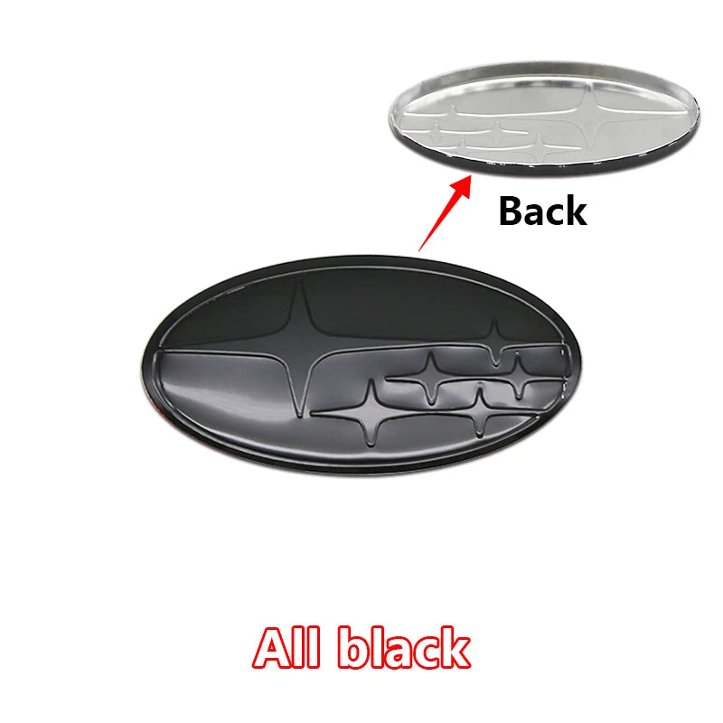 For Subaru Forester Outback Legacy Impreza STI BRZ Auto  1PC 58x30mm ABS Car Steering Wheel Center Emblem Badge Decal
