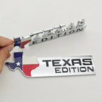 TEXAS EDITION Logo Emblem Metal Car Badge Trunk Sticker For Ford Jeep Chevrolet Ram GMC Dodge Cadillac Lincoln Tesla Accessories