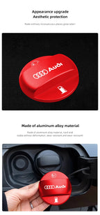 Car Sticker For Audi SLINE S3 TT Series Special Aluminum Alloy Fuel Tank Cap Refuel Box Trim Cover Auto Exterior Modification