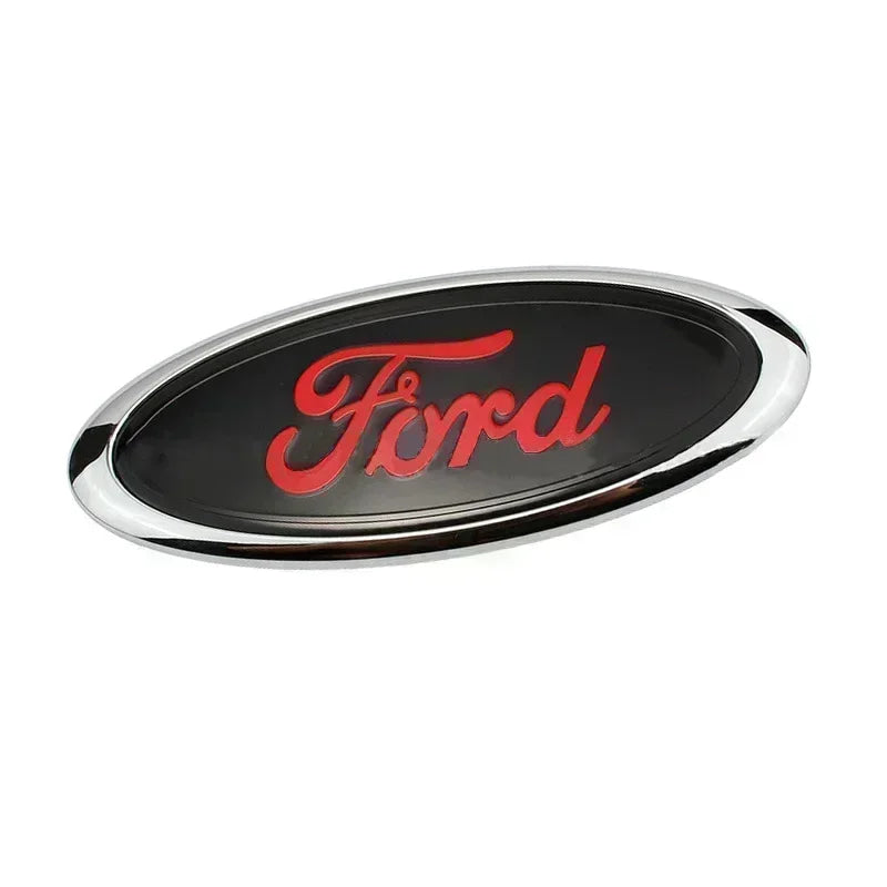 ABS Car Rear Trunk Sticker Front Hood Emblem for Ford Fusion Ranger Escape Fiesta Explorer Focus Bronco Mondeo Transit