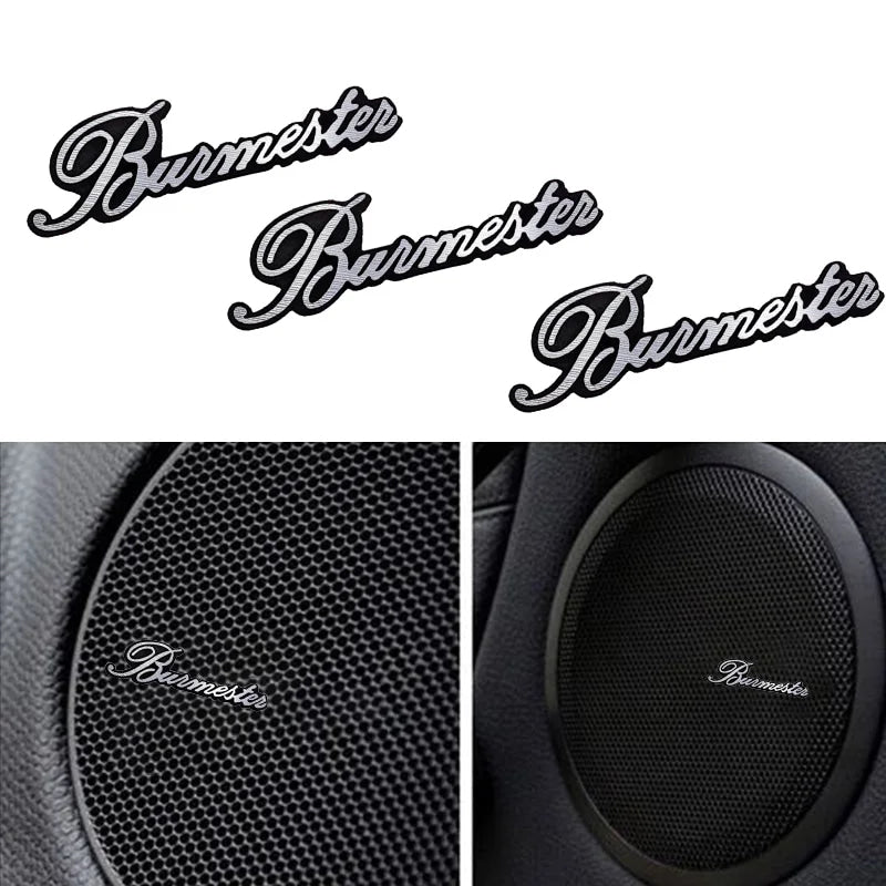 Chevrolet 3D Aluminum Car Audio Stickers Fit For Silverado Impala Malibu Equinox Cruze Camaro Tahoe/Suburban Blazer Spark Aveo